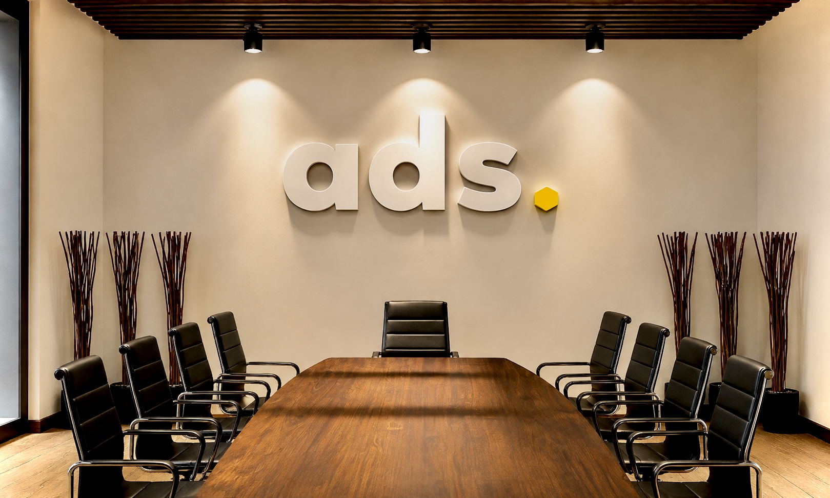 ADS production team preparing a corporate event